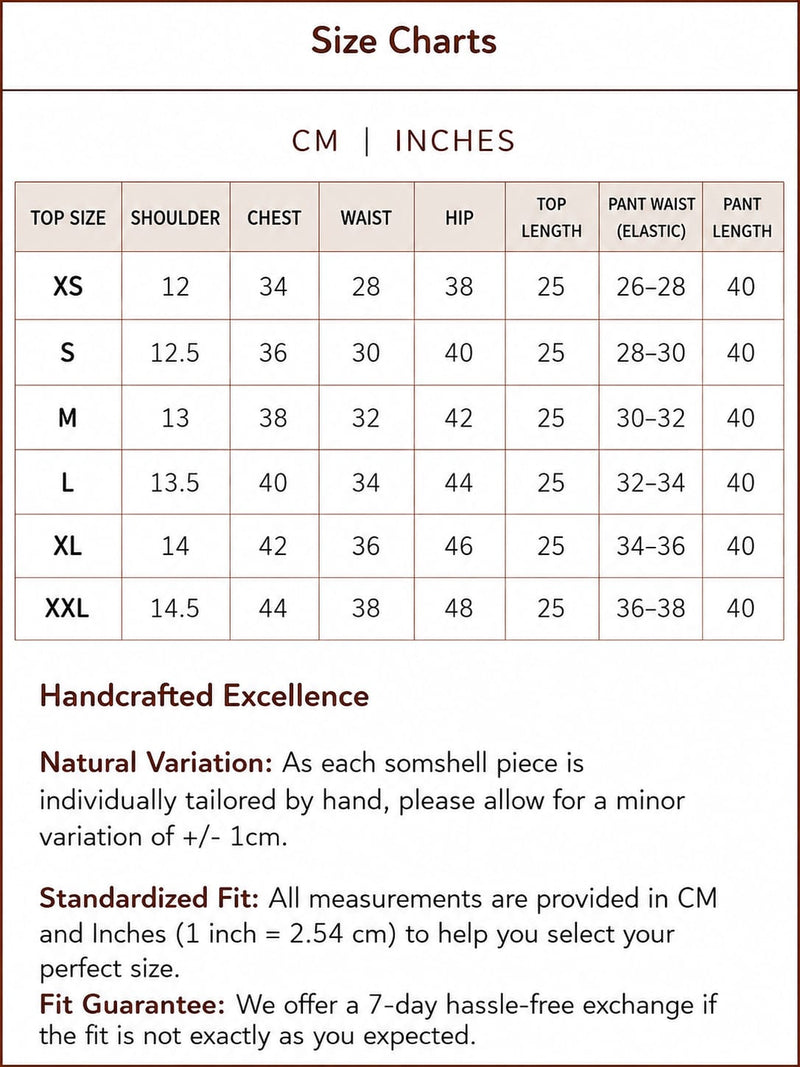 Measurements in Inches